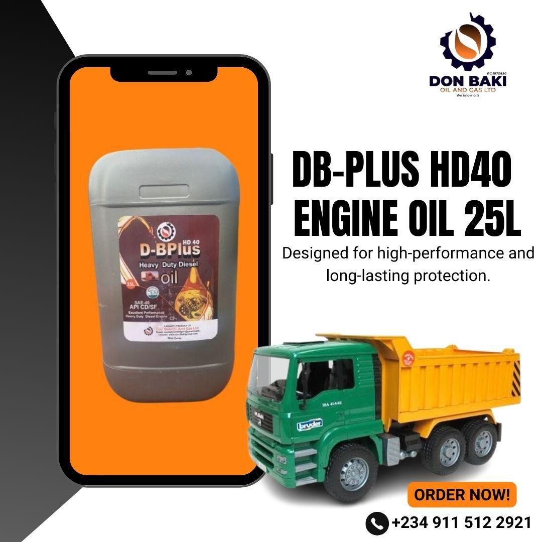 D-BPlus HD40 Engine Oil 25L promotional image